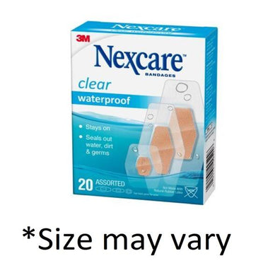 Bandage Film Nexcare Assorted Sizes Clear 50/Box, 24 BX/CA - Surgical Supplies NY